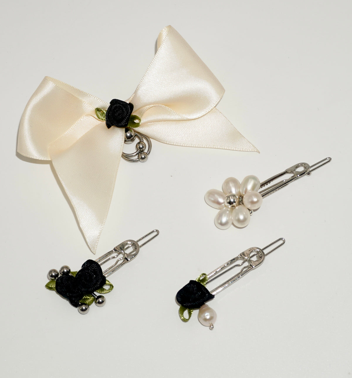 Piece II hair clips by Weird Bits