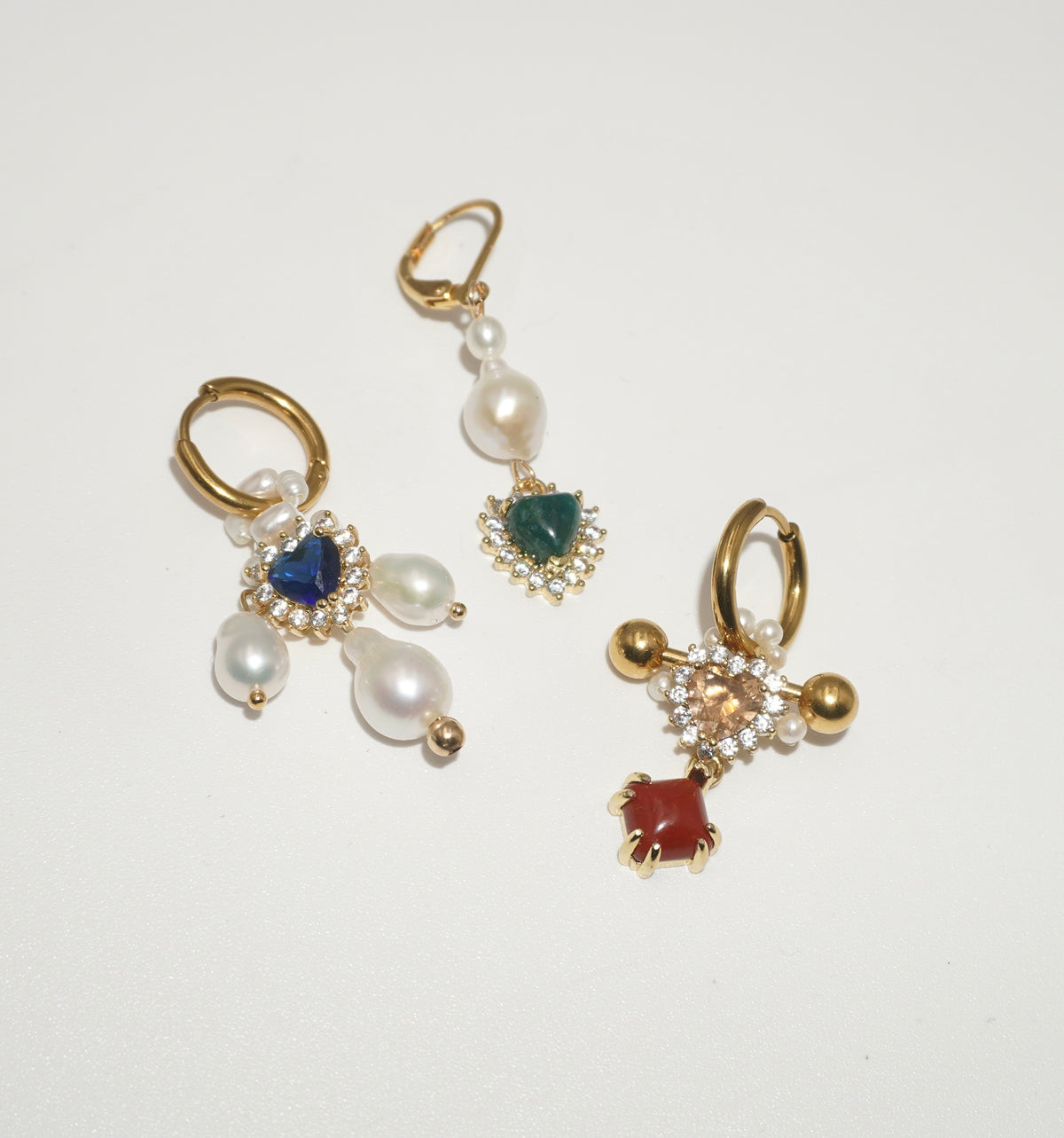 17th Century Things gold filled baroque pearl earrings
