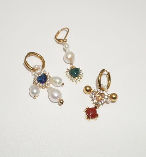 17th Century Things gold filled baroque pearl earrings