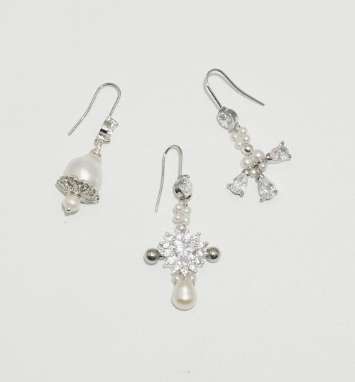 17th Century Things III stainless steel baroque pearl earrings